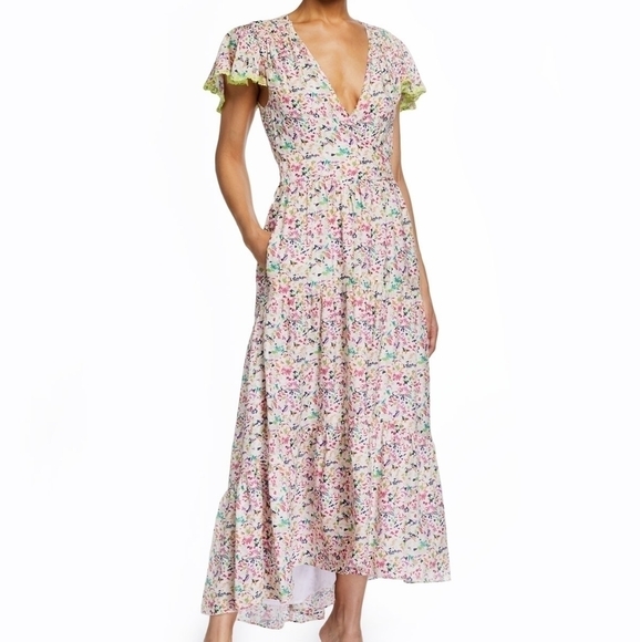 𝅺TANYA Taylor Liza Confetti Print Maxi Dress - Picture 1 of 11